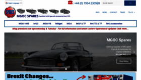 What Mgocspares.co.uk website looked like in 2021 (2 years ago)