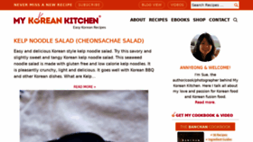What Mykoreankitchen.com website looked like in 2021 (2 years ago)