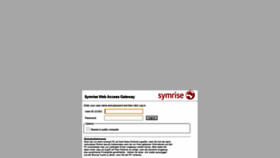 What Mymail.symrise.com website looked like in 2021 (2 years ago)