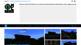 What Minecraftseed.org website looked like in 2021 (4 years ago)