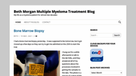 What Myelomablog.com website looked like in 2021 (2 years ago)