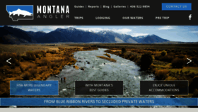 What Montanaangler.com website looked like in 2021 (2 years ago)