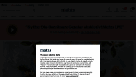 What Matas.dk website looked like in 2021 (2 years ago)
