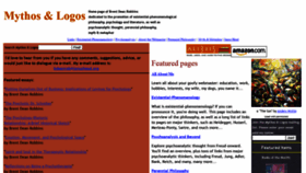 What Mythosandlogos.com website looked like in 2021 (2 years ago)