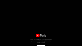 What Music.youtube.com website looked like in 2021 (2 years ago)