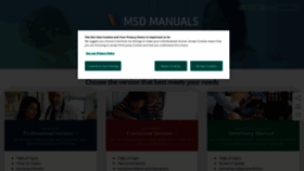What Msdmanuals.com website looked like in 2021 (2 years ago)
