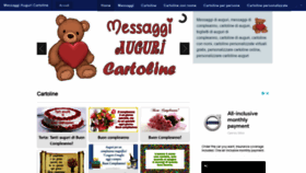 What Messaggiauguricartoline.com website looked like in 2021 (2 years ago)
