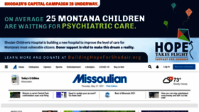 What Missoulian.com website looked like in 2021 (2 years ago)