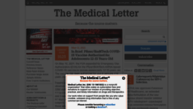 What Medicalletter.org website looked like in 2021 (2 years ago)