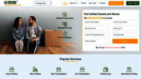 What Movingsolutions.in website looked like in 2021 (2 years ago)