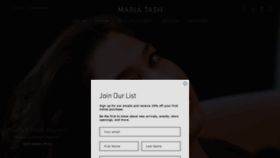 What Mariatash.com website looked like in 2021 (4 years ago)