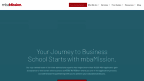 What Mbamission.com website looked like in 2021 (2 years ago)