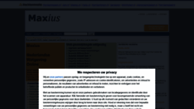What Maxius.nl website looked like in 2021 (2 years ago)