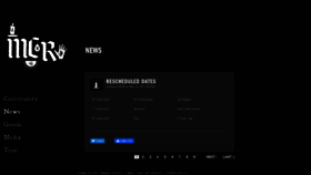 What Mychemicalromance.com website looked like in 2021 (2 years ago)