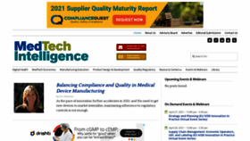 What Medtechintelligence.com website looked like in 2021 (2 years ago)