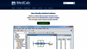 What Medcalc.org website looked like in 2021 (4 years ago)