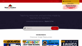 What Madebyteachers.com website looked like in 2021 (2 years ago)