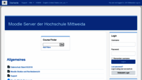 What Moodle.hs-mittweida.de website looked like in 2021 (2 years ago)