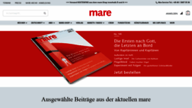 What Mare.de website looked like in 2021 (2 years ago)