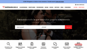 What Matrimonio.com.co website looked like in 2021 (2 years ago)