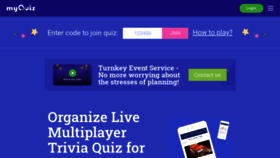 What Myquiz.org website looked like in 2021 (2 years ago)