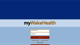 What Mywakehealth.org website looked like in 2021 (2 years ago)