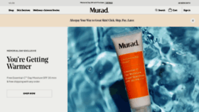 What Murad.com website looked like in 2021 (2 years ago)