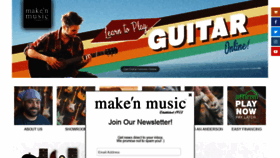 What Makenmusic.com website looked like in 2021 (2 years ago)