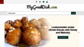 What Mygreekdish.com website looked like in 2021 (2 years ago)