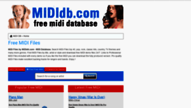 What Mididb.com website looked like in 2021 (2 years ago)