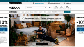 What Miliboo.com website looked like in 2021 (3 years ago)