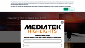 What Mediatek.com website looked like in 2021 (2 years ago)