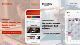 What Mindbodyonline.com website looked like in 2021 (2 years ago)