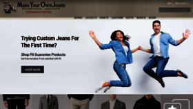 What Makeyourownjeans.com website looked like in 2021 (2 years ago)