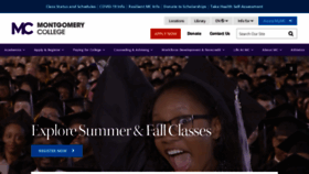 What Montgomerycollege.edu website looked like in 2021 (2 years ago)