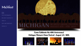 What Michfest.com website looked like in 2021 (2 years ago)