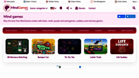 What Mindgames.com website looked like in 2021 (2 years ago)