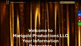What Marigoldproduction.com website looked like in 2021 (2 years ago)