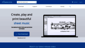 What Musescore.org website looked like in 2021 (2 years ago)