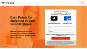 What Mypoints.com website looked like in 2021 (2 years ago)