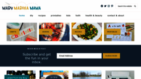 What Marymarthamama.com website looked like in 2021 (2 years ago)