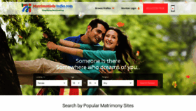 What Matrimonialsindia.com website looked like in 2021 (4 years ago)