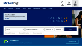 What Michaelpage.com.hk website looked like in 2021 (2 years ago)