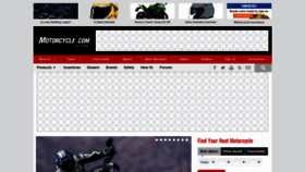 What Motorcycle.com website looked like in 2021 (2 years ago)