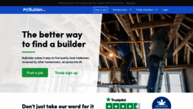 What Mybuilder.com website looked like in 2021 (2 years ago)