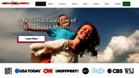 What Momsacrossamerica.com website looked like in 2021 (4 years ago)