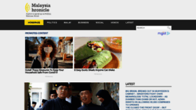 What Malaysia-chronicle.com website looked like in 2021 (2 years ago)