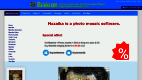 What Mazaika.com website looked like in 2021 (2 years ago)