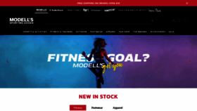 What Modells.com website looked like in 2021 (2 years ago)