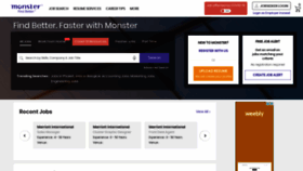 What Monster.co.th website looked like in 2021 (2 years ago)